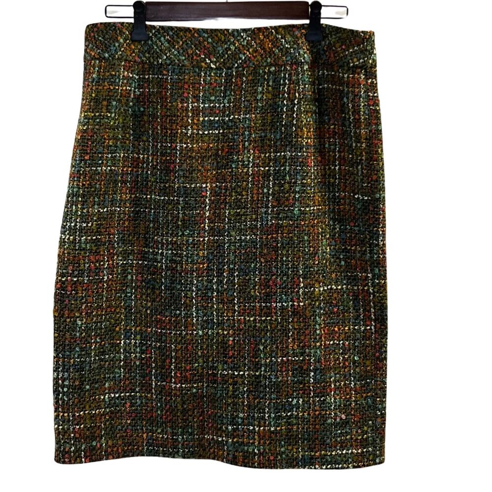 Coldwater Creek Women's Multicolor Tweed Skirt Size 12